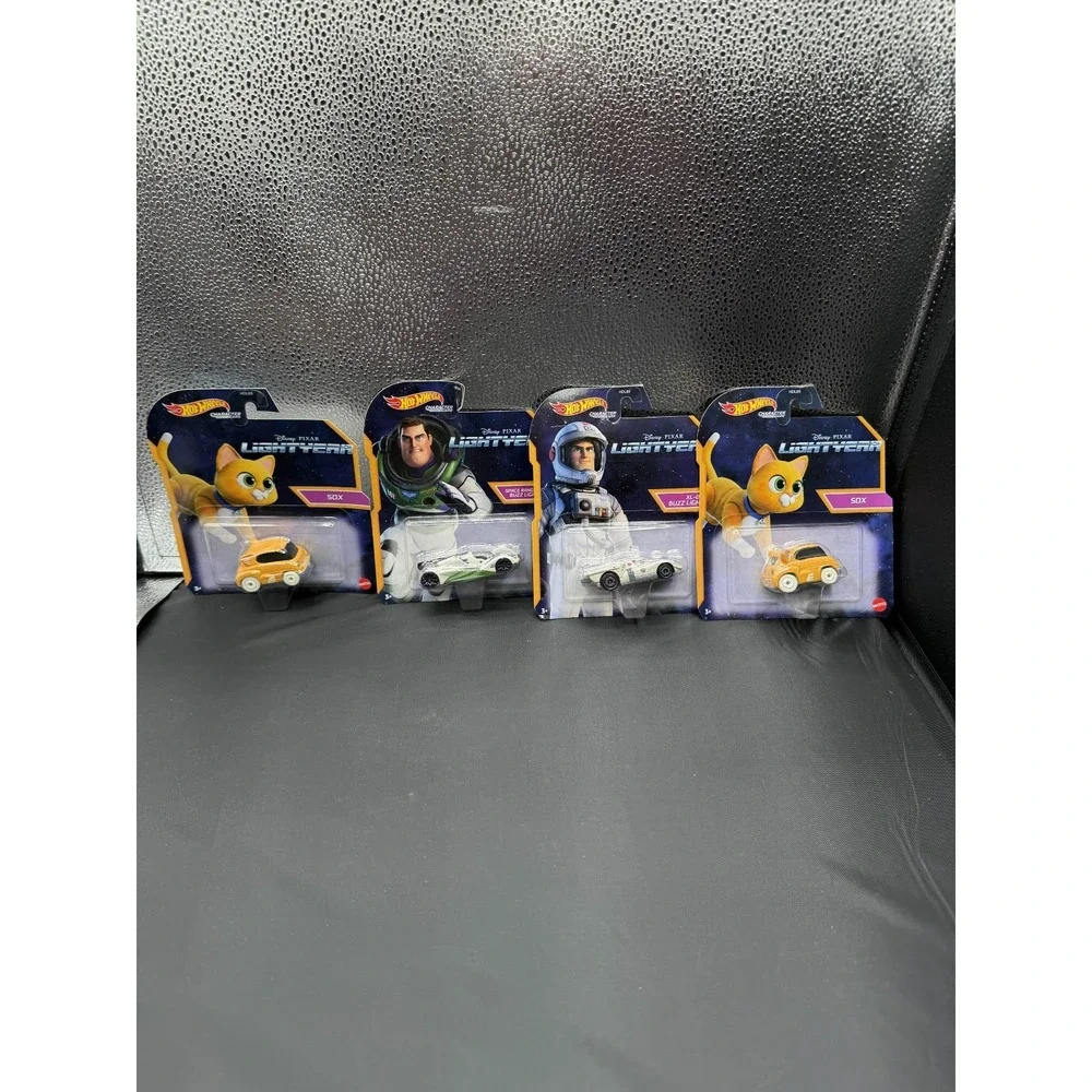 Hot Wheels Disney Pixar Lightyear Sox Buzz Character Cars Lot of 4 New